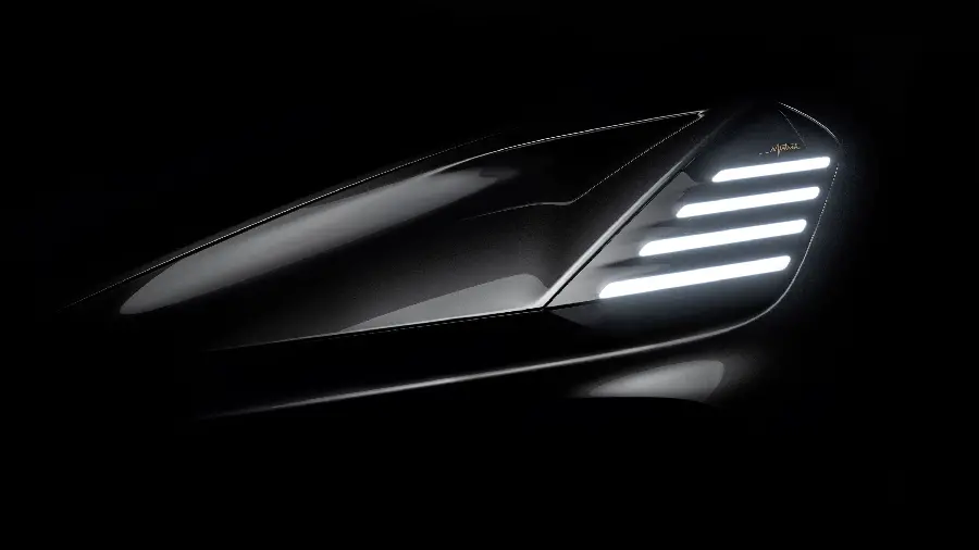 New Bugatti Mistral Special and Attractive Headlight Picture with Black Background