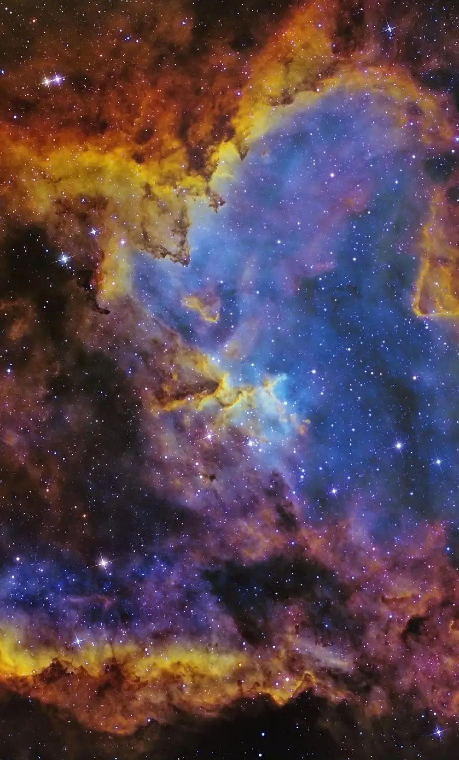 Beautiful Magical Heart Nebula Laptop Background in High Quality