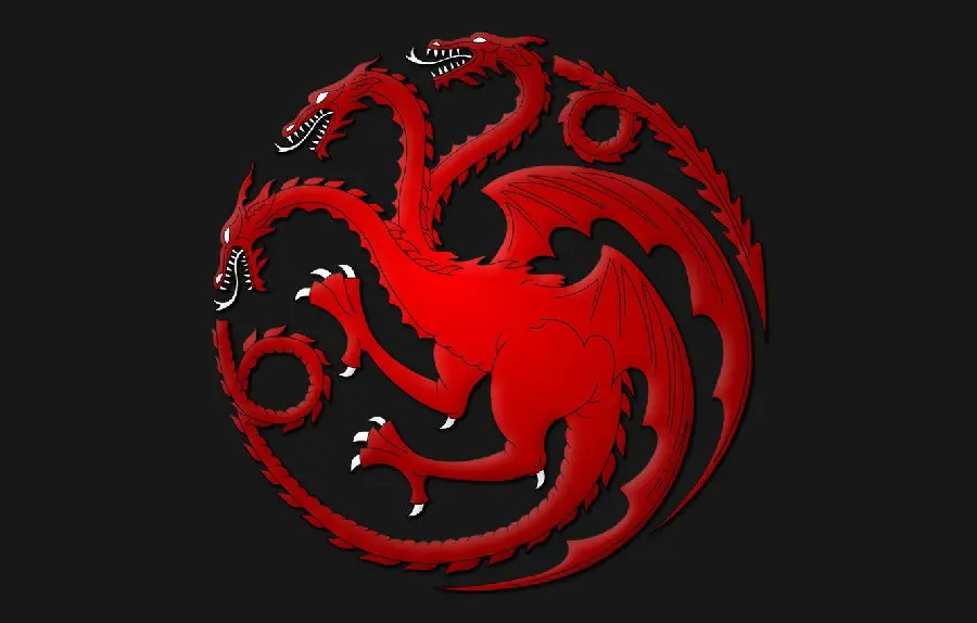 The famous red logo from the series House Of The Dragon for the profile