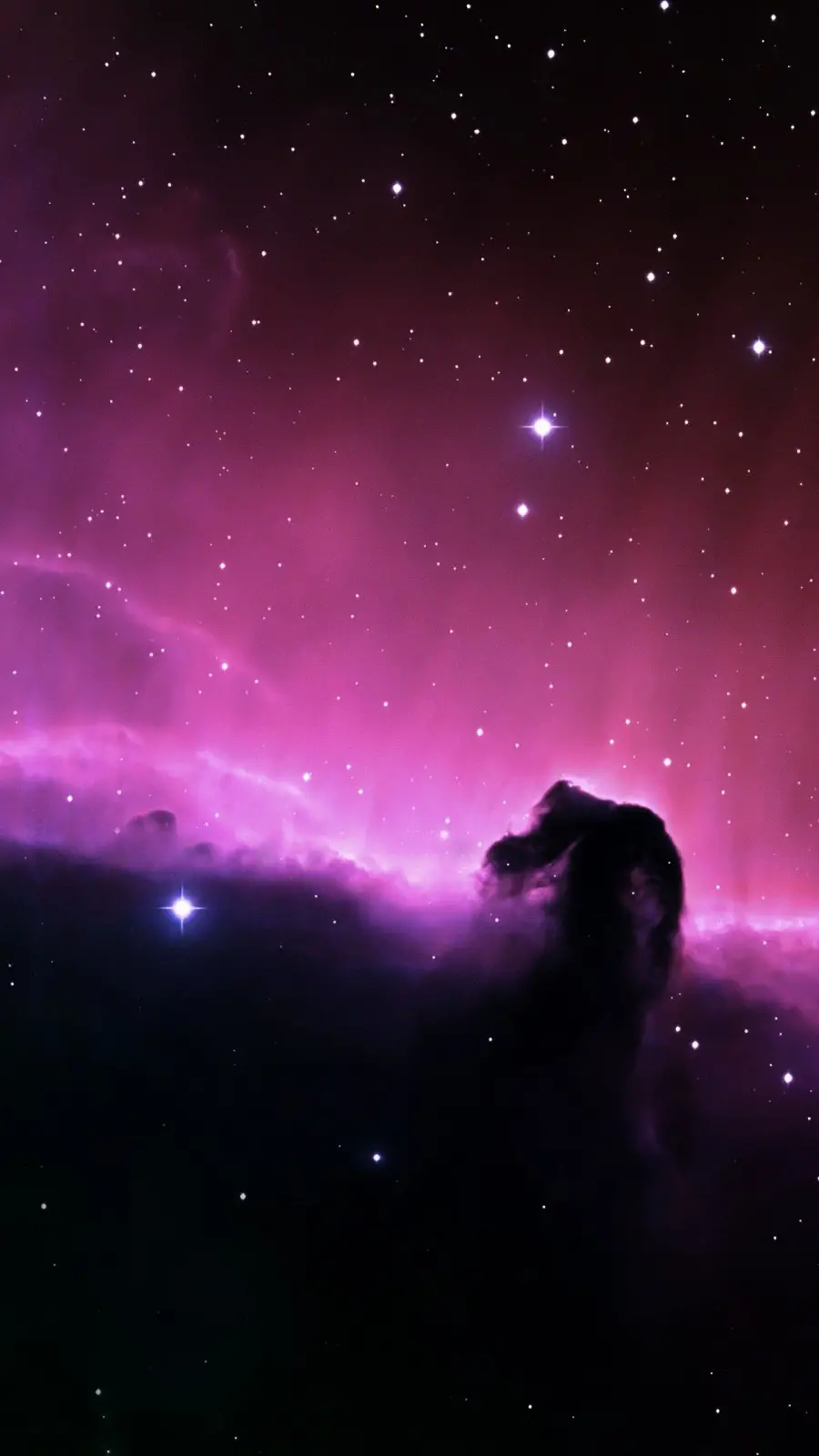 Download a color collage poster of the Horsehead Nebula, the most important nebula discovered by the Hubble Telescope