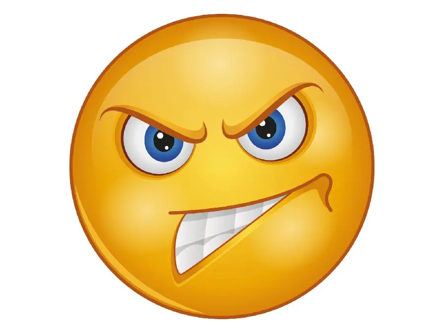 Raw image of angry emoji to put in the clip