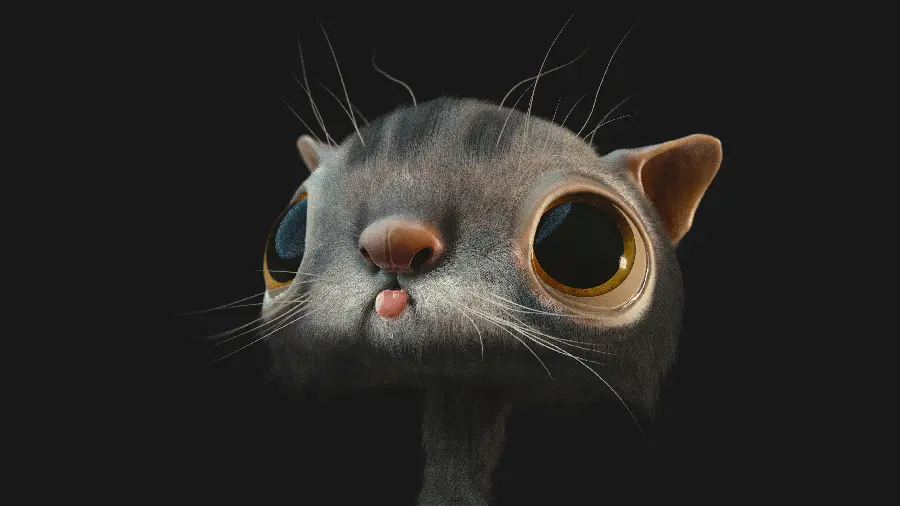 Funny Digital Background with Cat Design in Dimensions 3840 × 2160