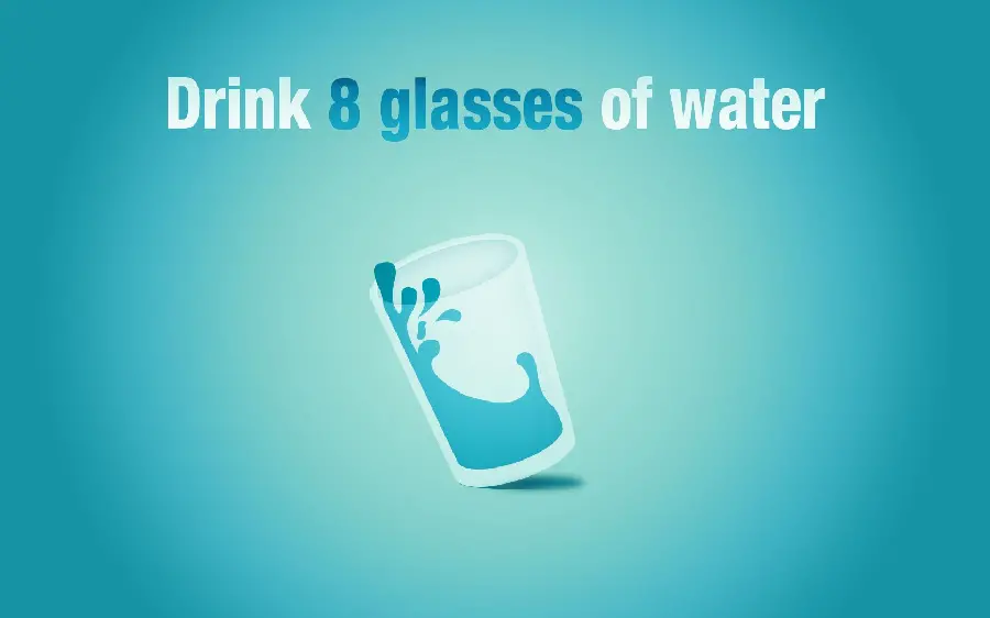 Multicolor fantasy image in English from a drinking glass advertisement