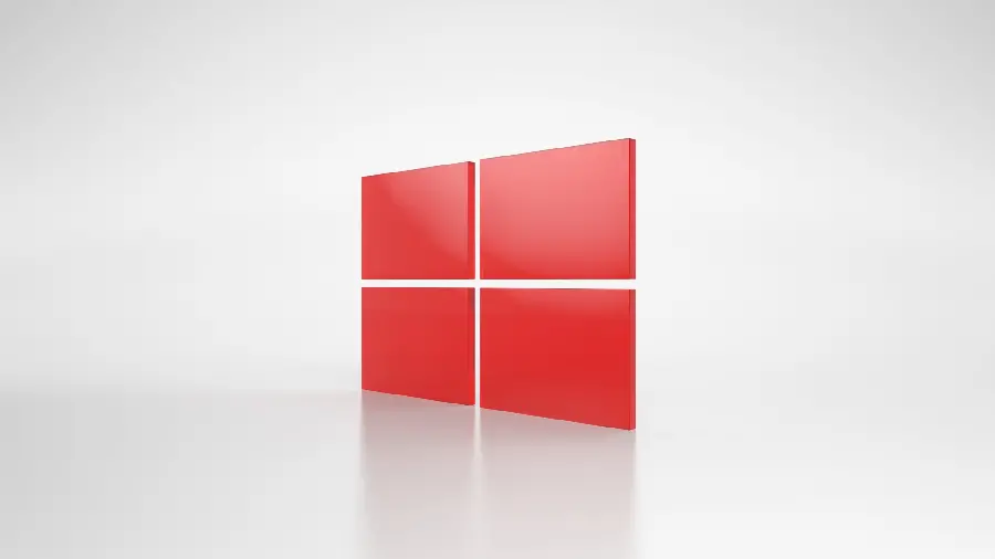 Famous red window digital photo for Windows