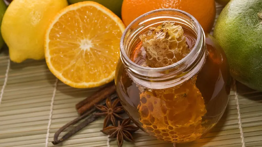 Most viewed honey photo with warm color spectrum for Instagram post and story