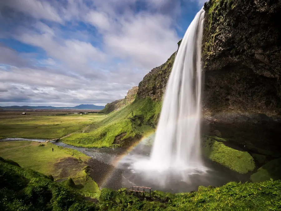 New and Sparkling Widescreen Background of a Fresh Waterfall 2022
