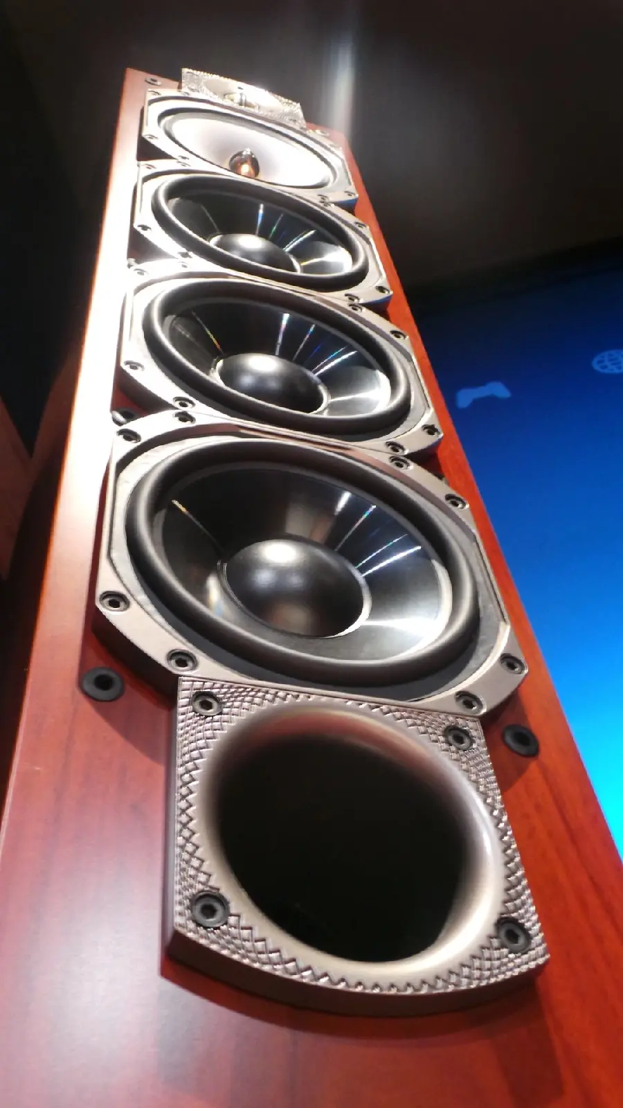 Unique Red Speaker with an Interesting Artistic View