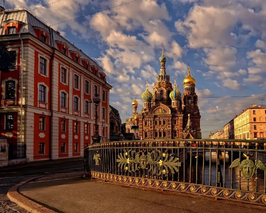 Wallpaper of the famous Church of the Savior on Spilled Blood in St. Petersburg, Russia