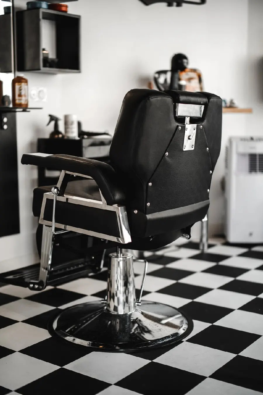 New background image of a men's barbershop for laptops and computers 