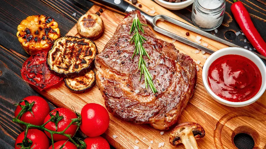 Beautiful photo of steak meat with high quality