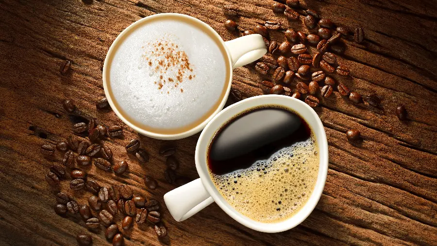 Download luxurious and fragrant image and background 2 cups of coffee and coffee saucers for special people
