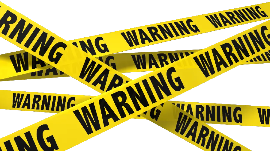 Simple and stylish image of hazard warning with white background and HD quality 
