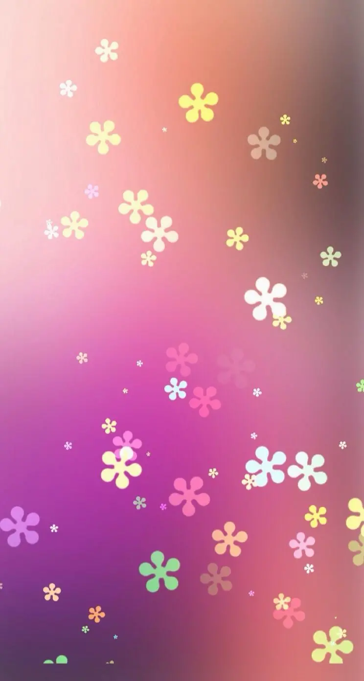 Girl's dream wallpaper with a beautiful colorful snowflake design in Full HD quality