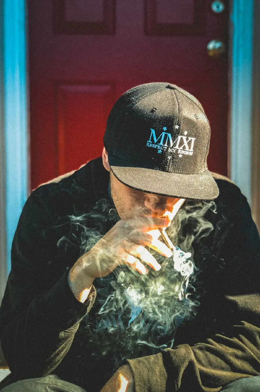 HD quality smoking guy background