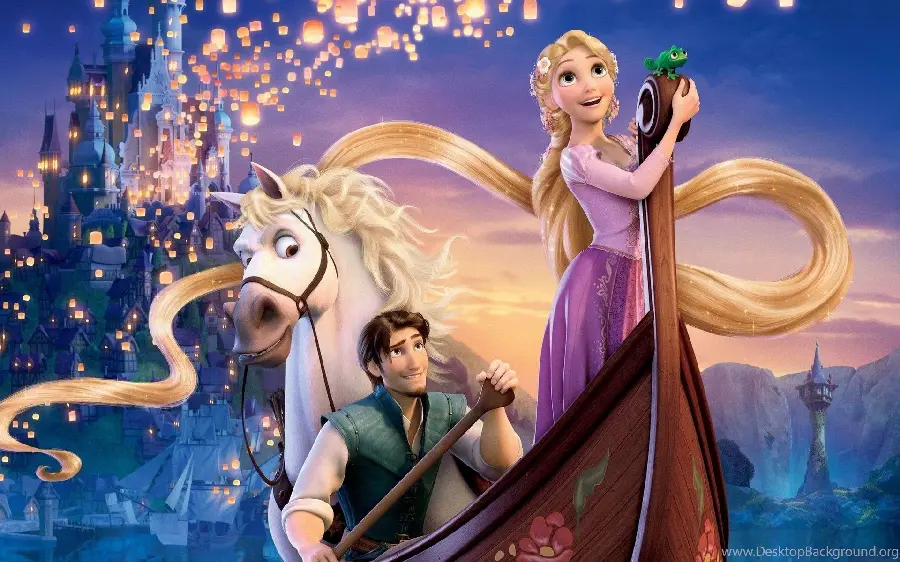 Magical HD photo with Rapunzel or Lasso design for background 