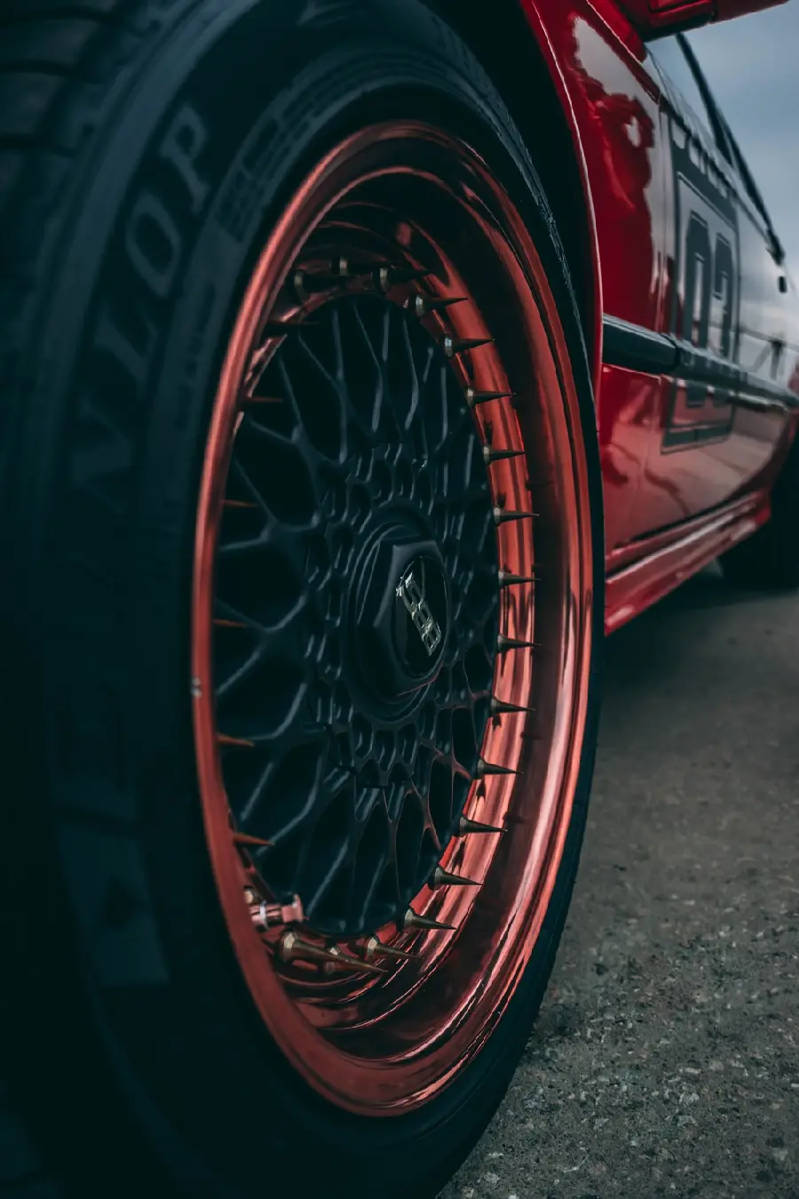 The most famous BBS sports rim in red