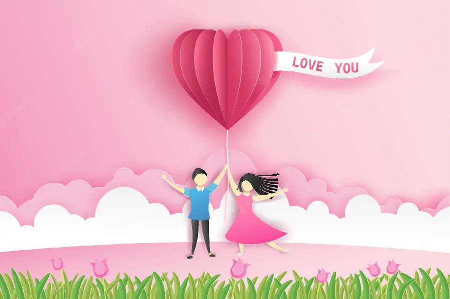 Beautiful romantic background photo with a pink theme for your desktop