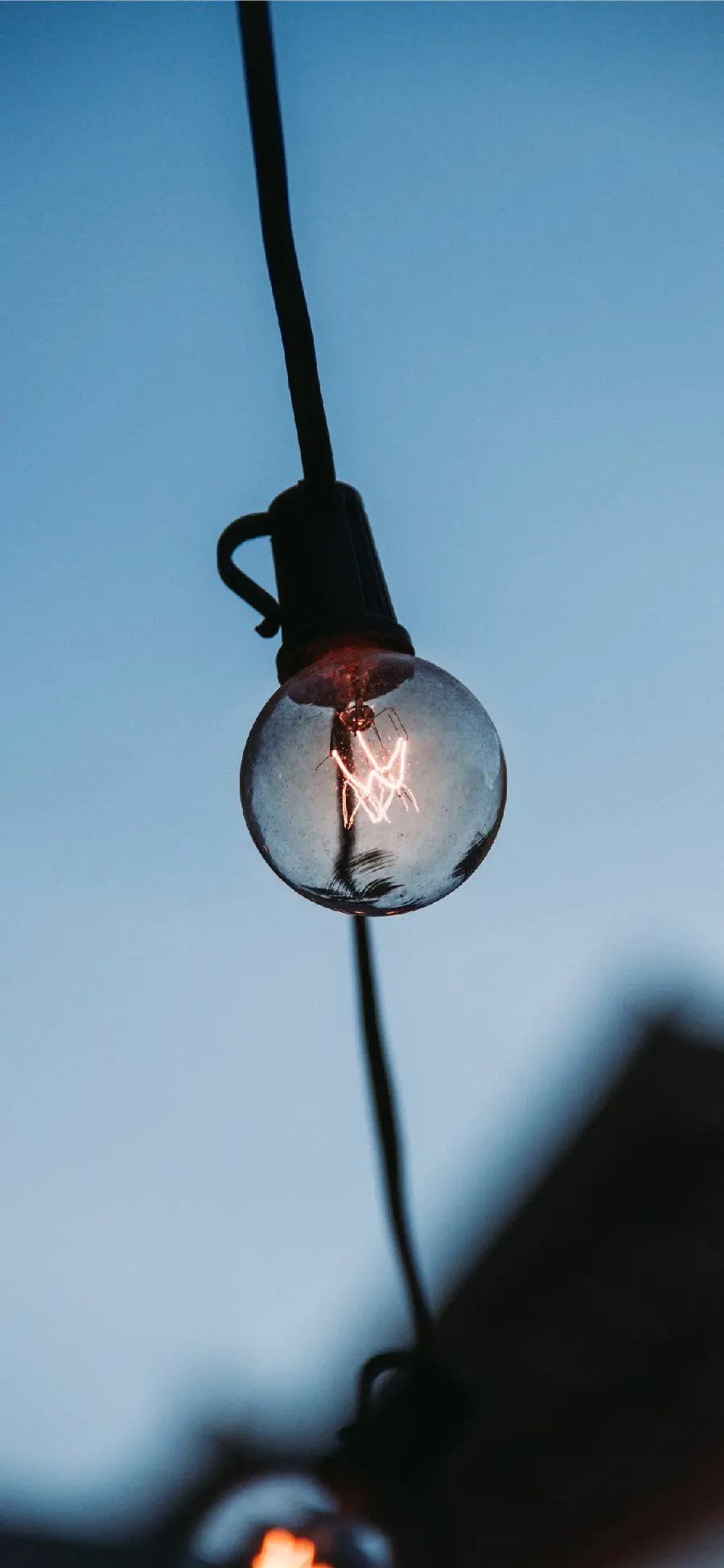 Spectacular profile photo of a bright lamp with Full HD quality