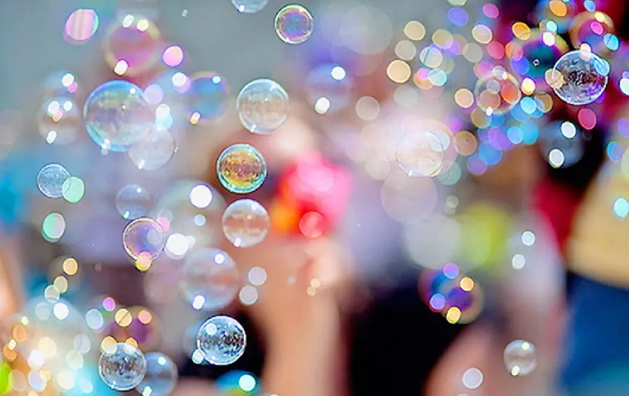 Most viewed wallpaper with a colorful and beautiful bubble design 