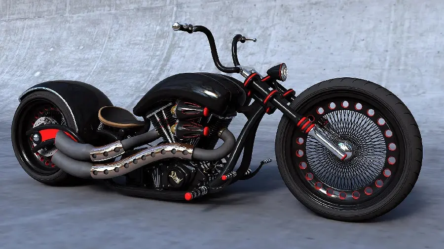 Download Lovely New Heavy Custom Motorcycle Stock Image HD Quality