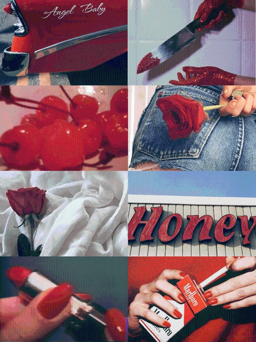 Romantic Photos of Red Images and Their Comparison to Marlboro Cigarettes