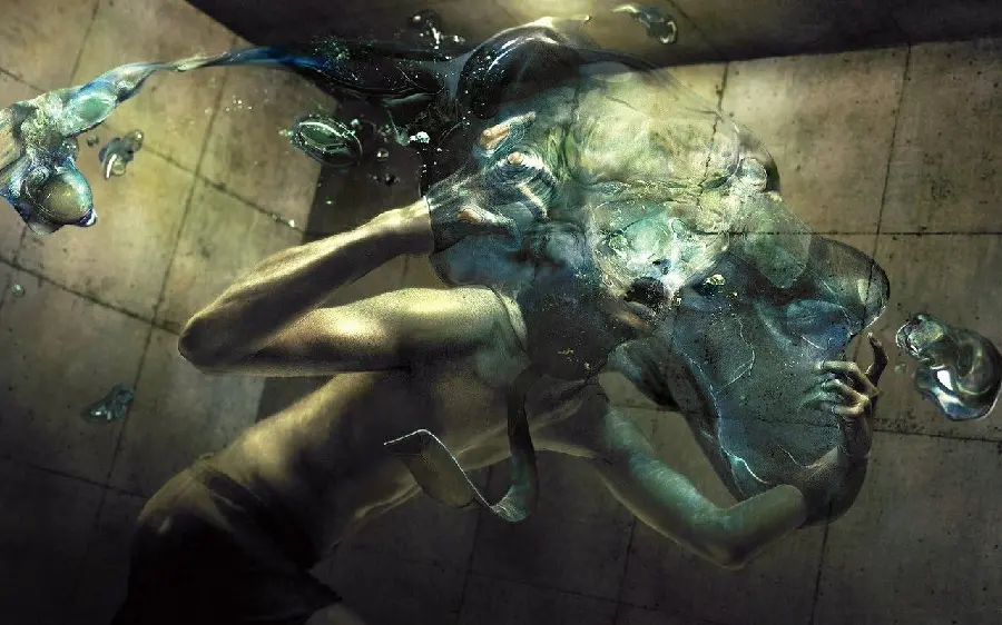 Download a photo of a strange game scene with a sad horror theme in high quality