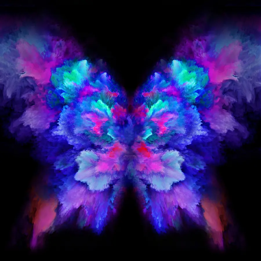 HD Graphic View of Pink and Purple Butterfly for Samsung Wallpaper