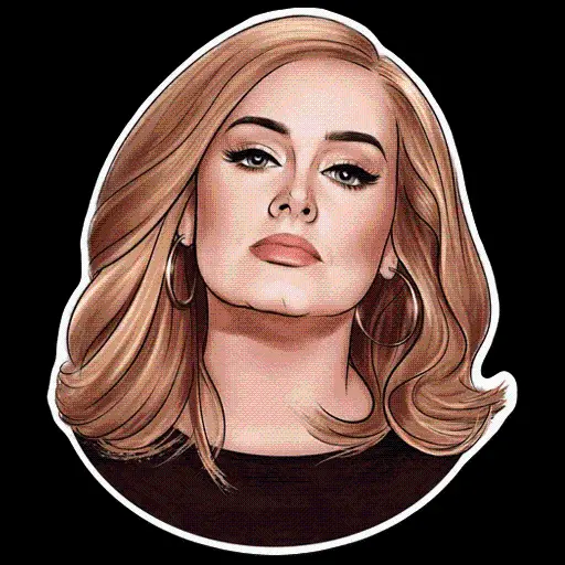 Enchanting fantasy photo of the famous British singer Adele with beautiful hair in top quality