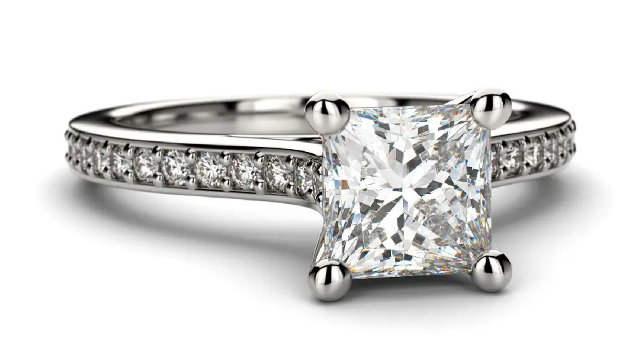 Download Featured Image Of Square Gemstone Diamond Ring