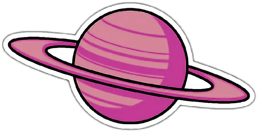 Fantasy and Stylish Painting of Pink Saturn Planet for 2022 Template