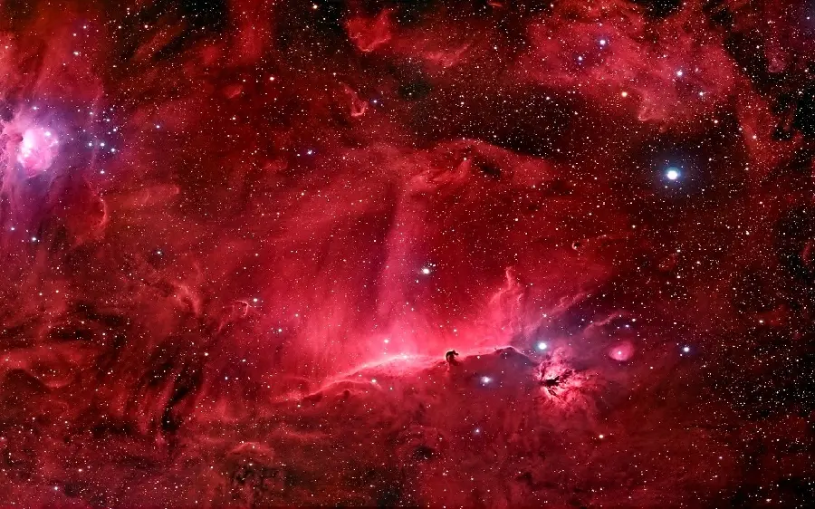 Today's profile image of the Horsehead Nebula in visible-infrared wavelengths