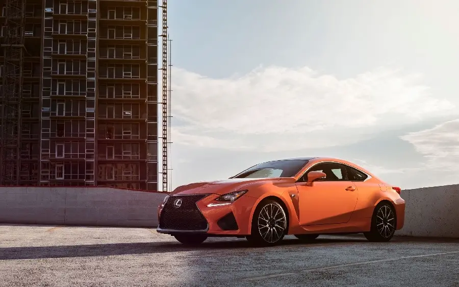 Stock photo of the Lexus RC F aggressive car in the newR