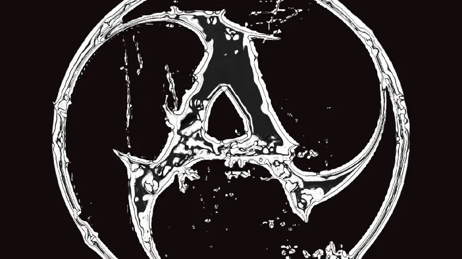 The most viewed profile graphic of the English letter A in black and white