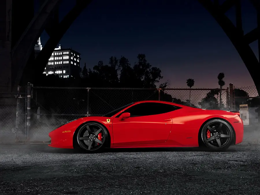 Download a beautiful image of the Ferrari 458 Speciale with a cool red color