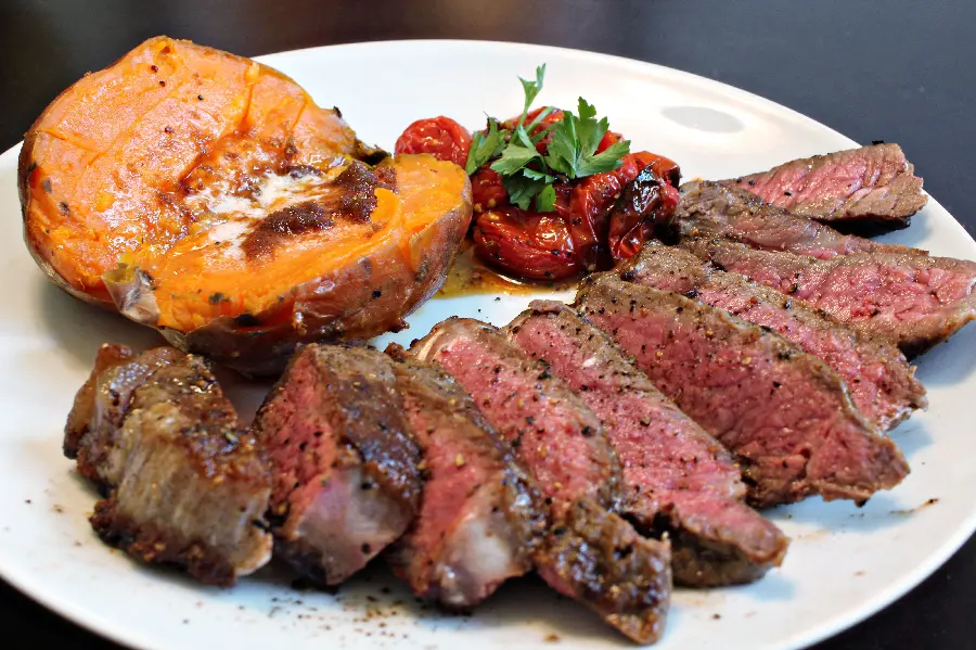 High quality photo of red meat steak