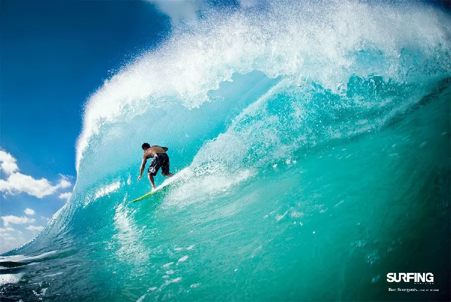 Photo of surfing on a poster