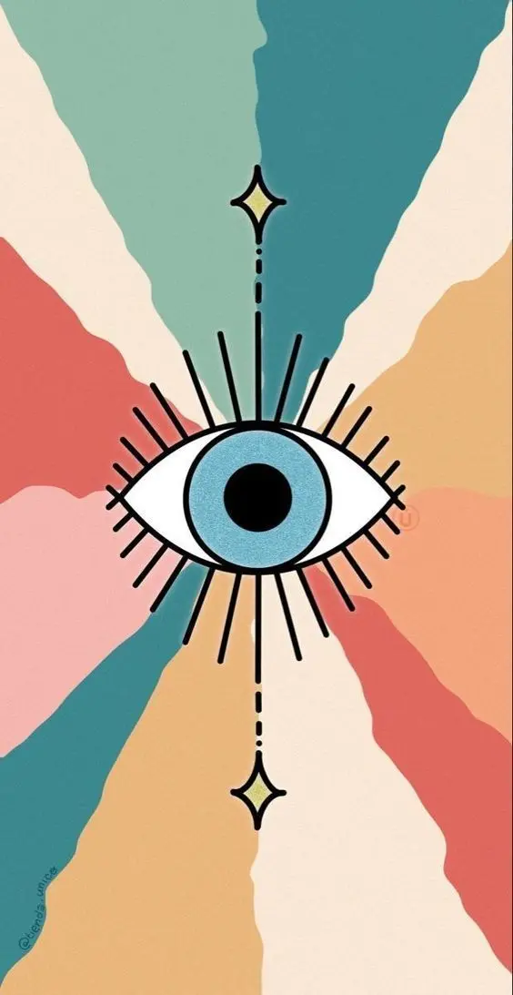 Beautiful and artistic photo of the evil eye or the evil eye in high quality