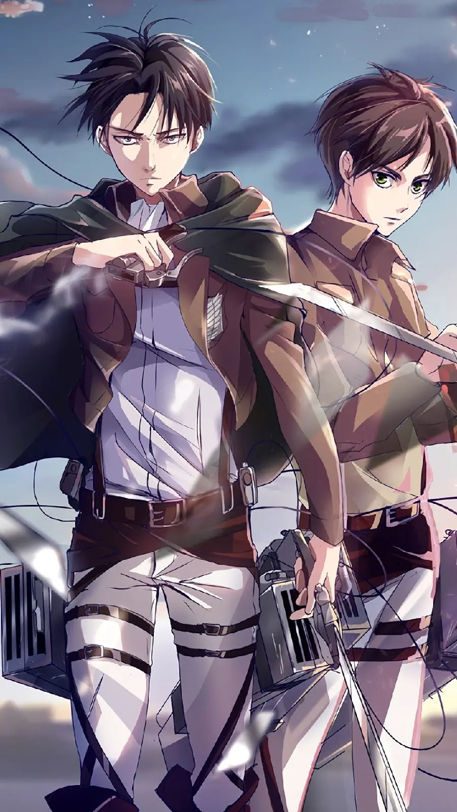 New background from the anime Attack on Titan with KaCaptain Levi's Rocket