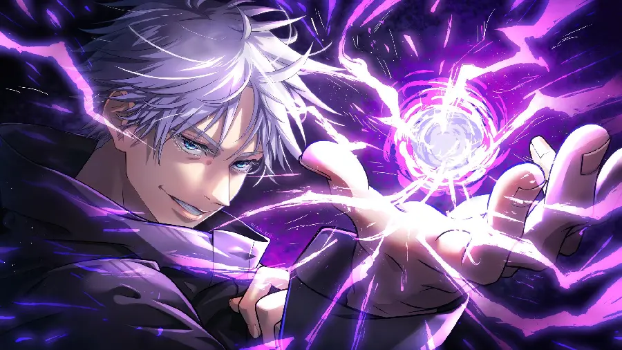 Download Full HD image of Gojo Satoru with amazing power 
