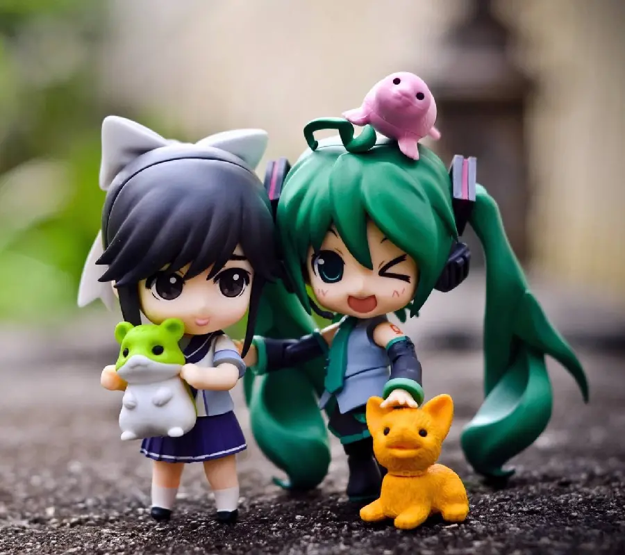 The cutest doll wallpaper with two beautiful characters 4K