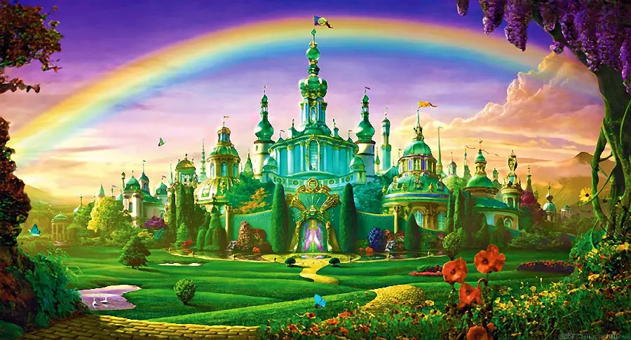 Super Beautiful Children's Poster of Colorful and Magical World