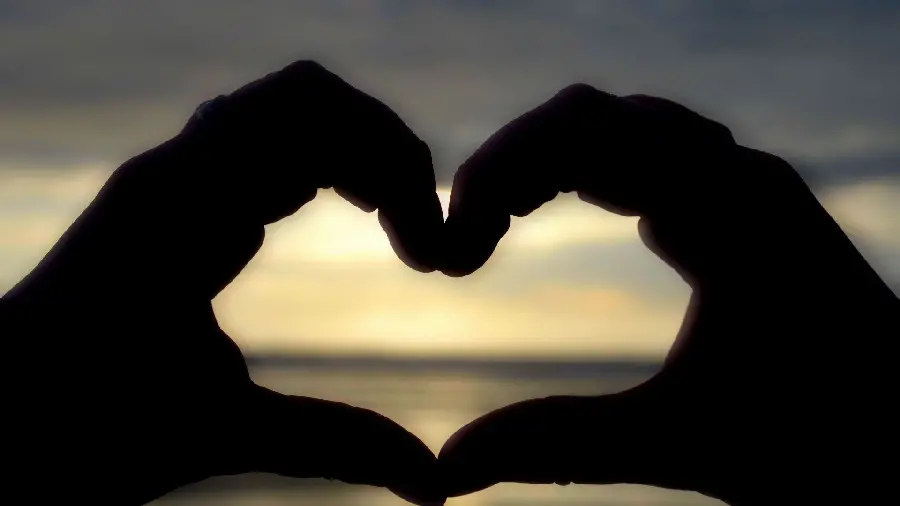 Lovely profile picture of a heart with hands for WhatsApp in HD quality