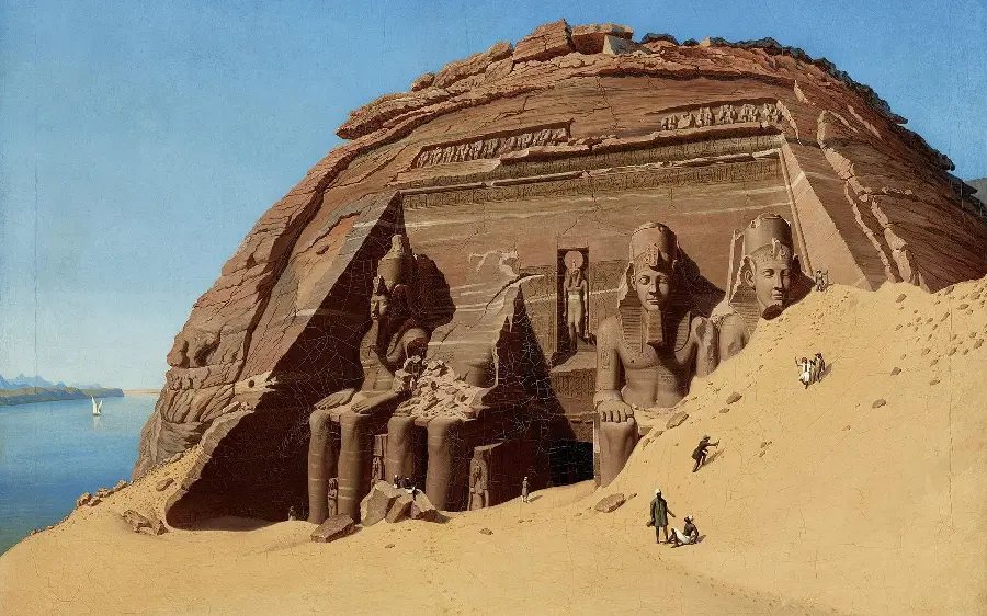 The latest photo of the carved pharaoh's role near the Nile River