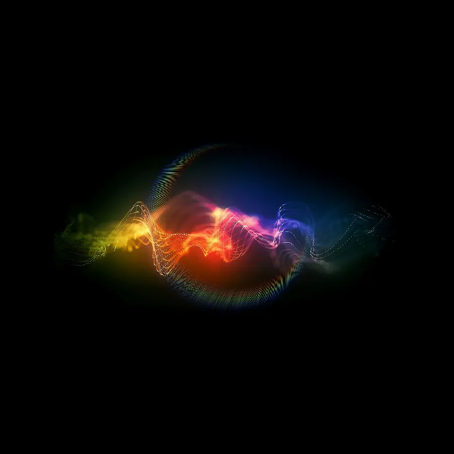 Download amazing image of multi-colored sound wave in Full HD quality