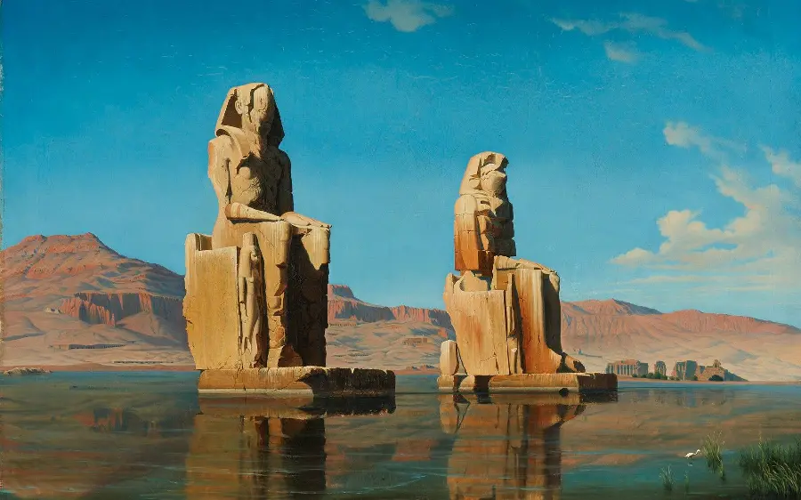 Cool Egyptian Pharaoh Statue Wallpaper for Windows 11