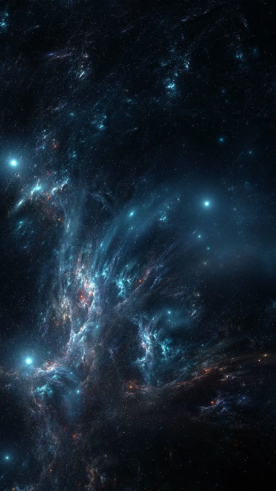 A black and luminous nebula for a background