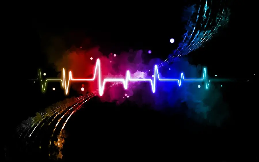 Download digital photo of sound wave for video editing