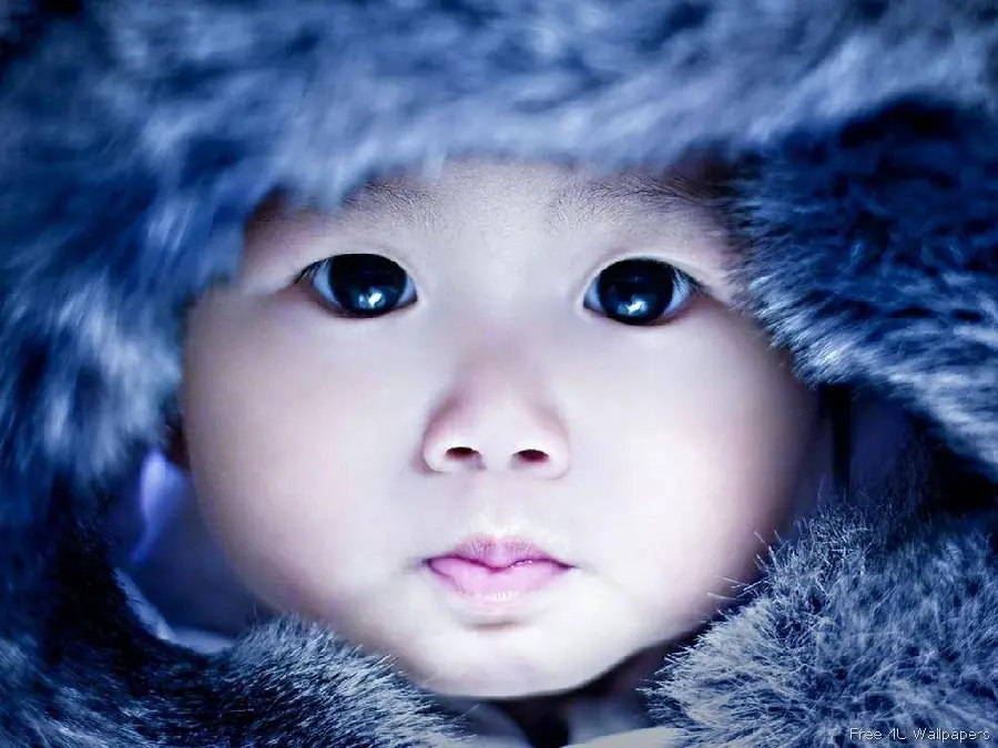 New background of a beautiful and cute little girl with Full HD quality 