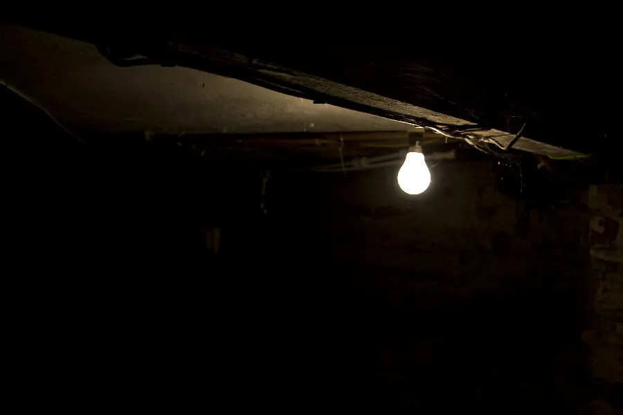 Latest stock image of a bright lamp with a special dark theme