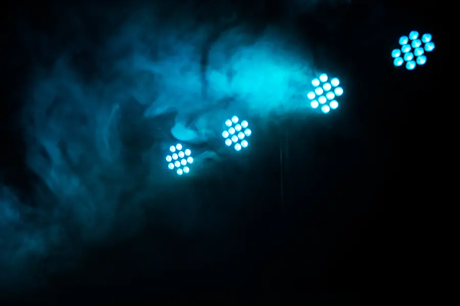 The most stylish HD background of blue laser light with a black background